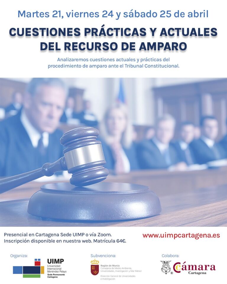 Cuestiones prácticas y actuales del recurso de amparo – UIMP Cartagena